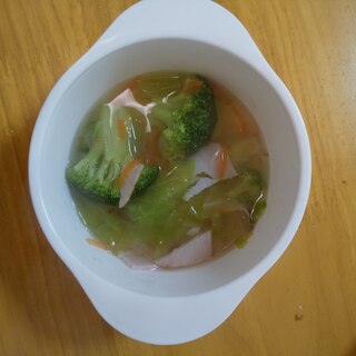 冷凍ブロッコリーのスープ